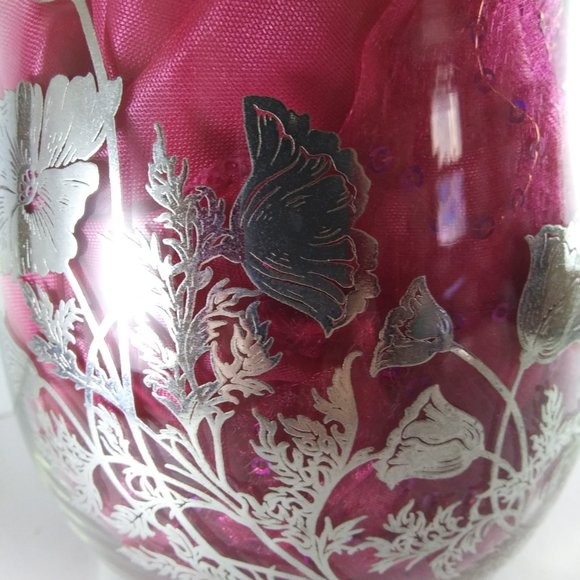 Vintage Sterling Silver Overlay Pitcher - Picture 6 of 12